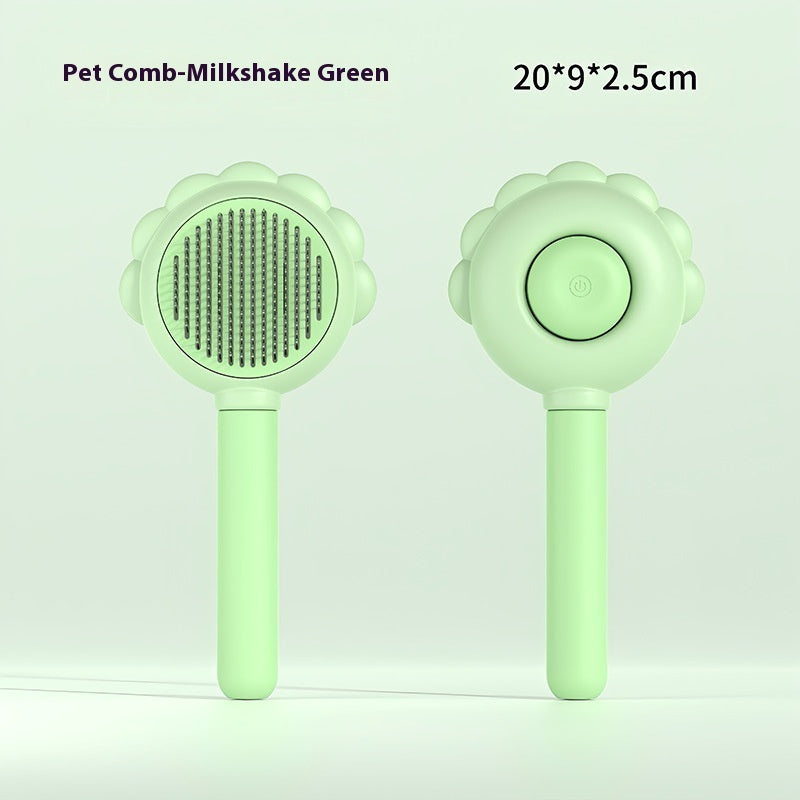 2 In 1 Self Cleaning Dog Brush Comb With Spray Pets Grooming Hair Remover Combs Brush Floating Hair