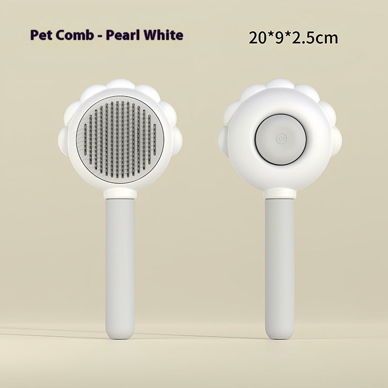 2 In 1 Self Cleaning Dog Brush Comb With Spray Pets Grooming Hair Remover Combs Brush Floating Hair