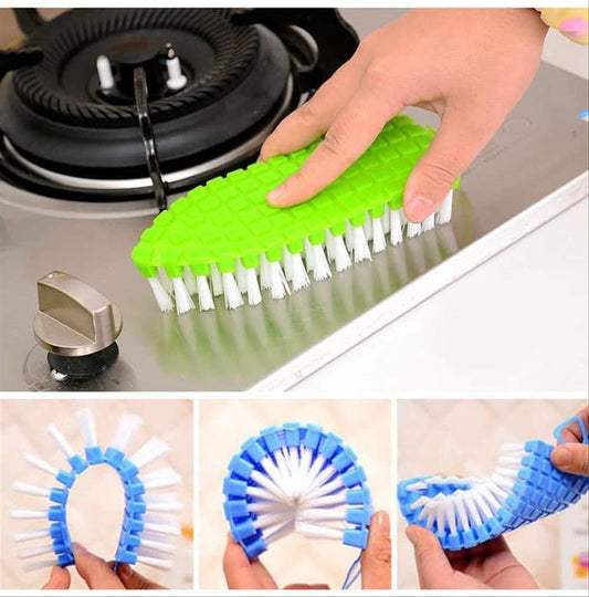 Cleaning Brush- Flexible Cleaning Brush with Soft Bristles