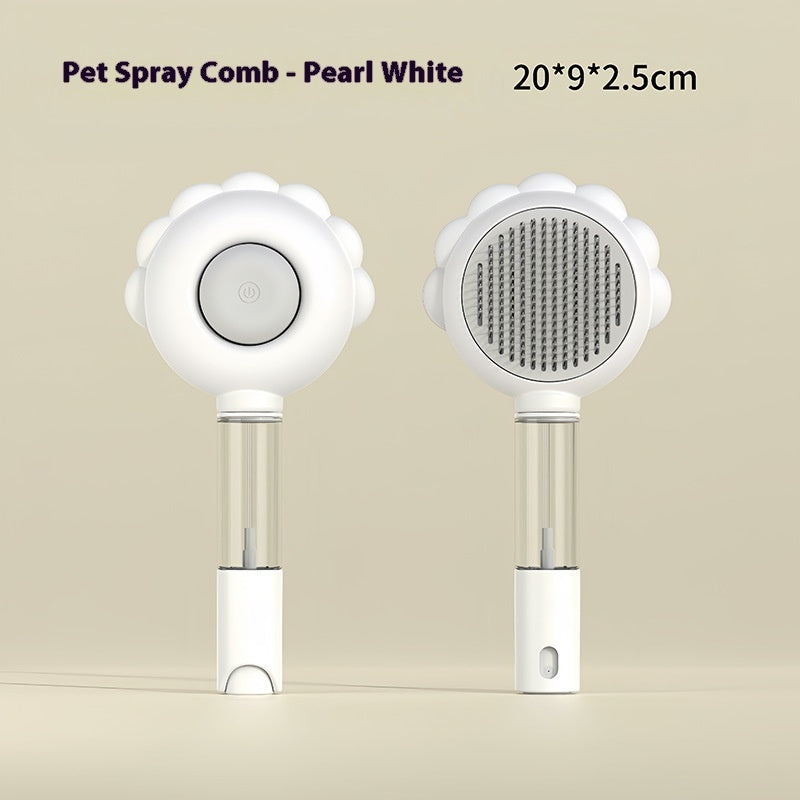 2 In 1 Self Cleaning Dog Brush Comb With Spray Pets Grooming Hair Remover Combs Brush Floating Hair