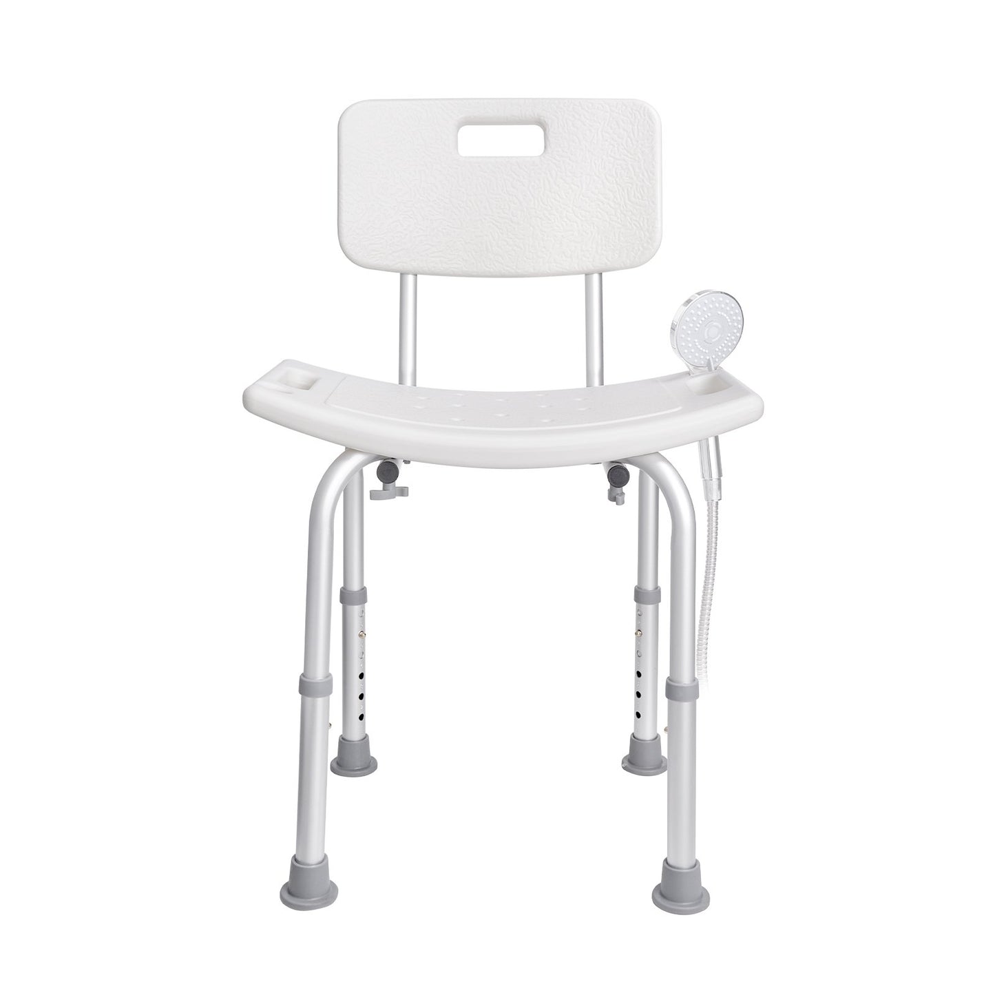 Shower Chair, Shower Seat With Back, Adjustable Height Shower Stool, Shower Chair For Inside Shower Bathtub, Non-slip Bathroom Bench Bath Chair For Elderly Disabled Handicap, 350 Lbs Capacity